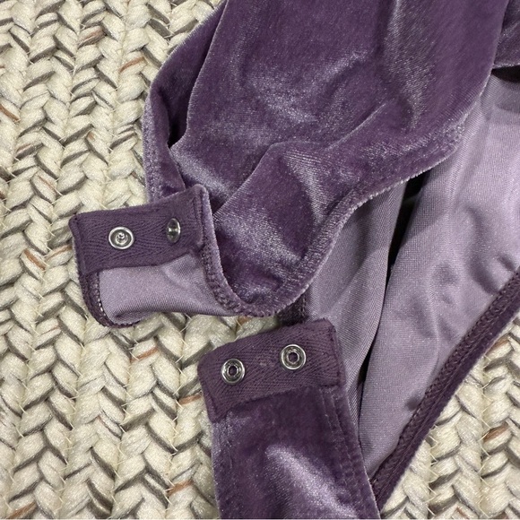 Wild Fable Purple Velvet Bodysuit - Picture 5 of 9